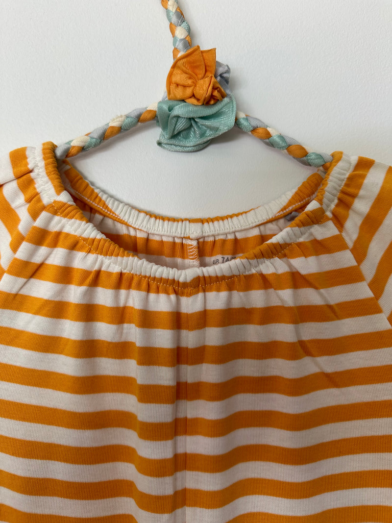 STRIPED ROMPER / 6-12M