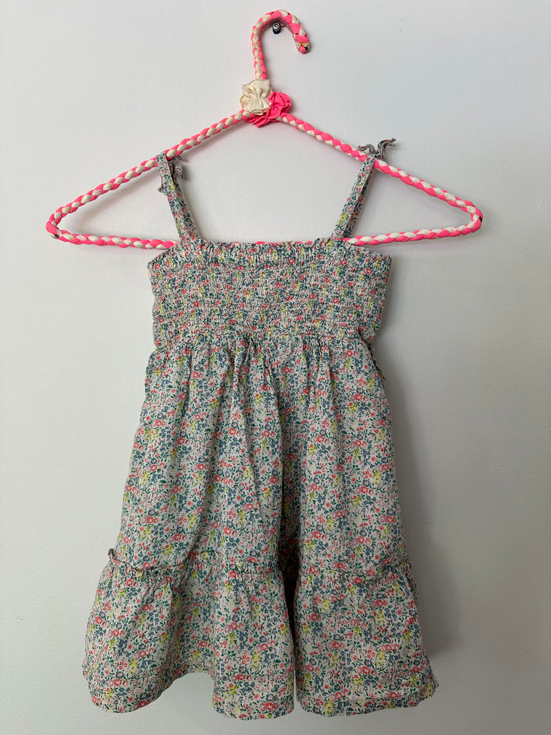 FLORAL SMOCKED DRESS / 3Y