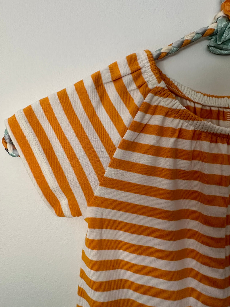 STRIPED ROMPER / 6-12M