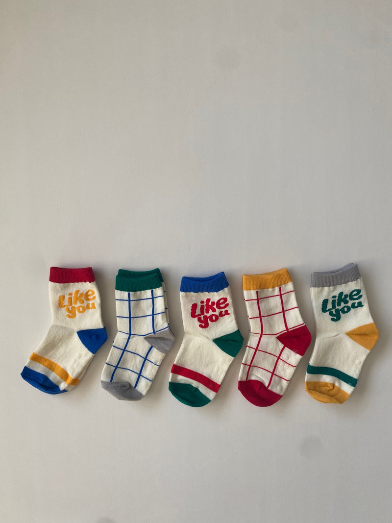 Like you sock set (5 socks)