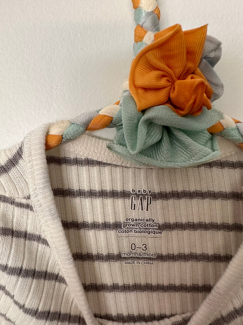 STRIPED ROMPER / 0-3M