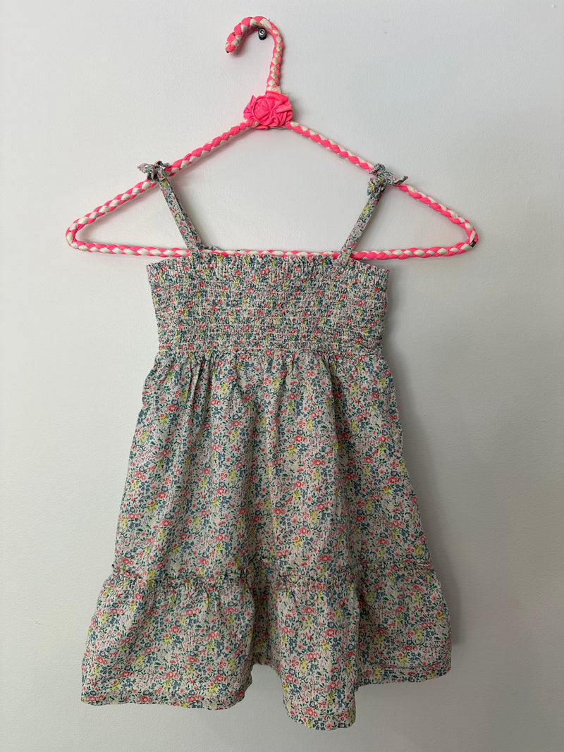 FLORAL SMOCKED DRESS / 3Y