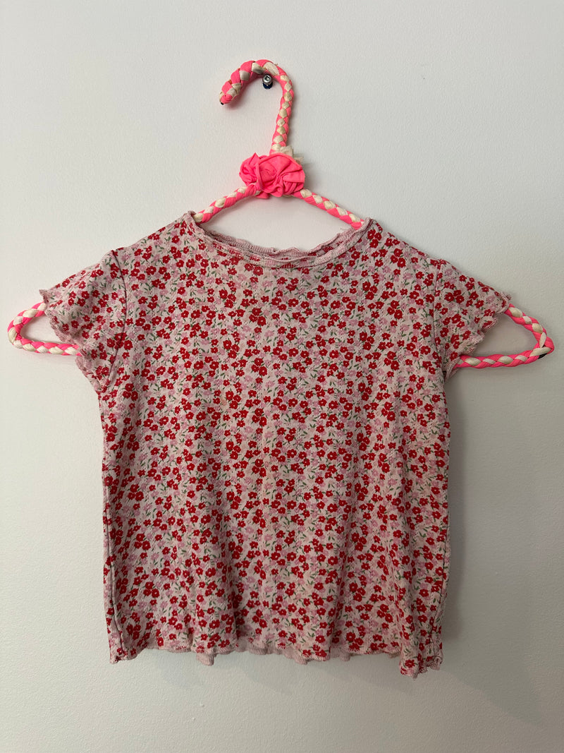 FLORAL TSHIRT / 2-3Y