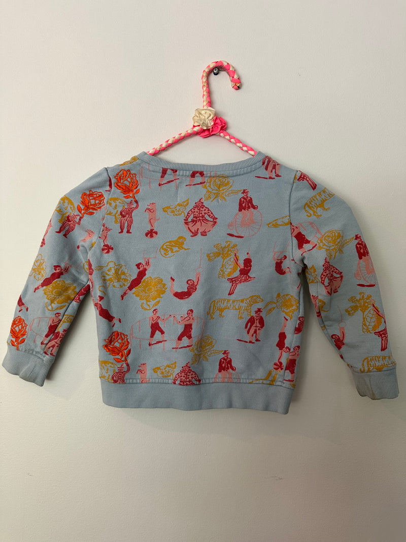 SWEATER w FUN PRINT / 3-4Y