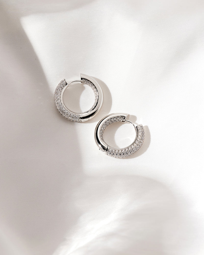 THE REVERSIBLE AMALFI HOOPS - SILVER