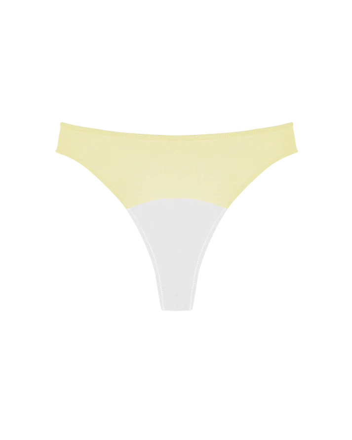 HIGH RISE THONG - BUTTERCUP YELLOW