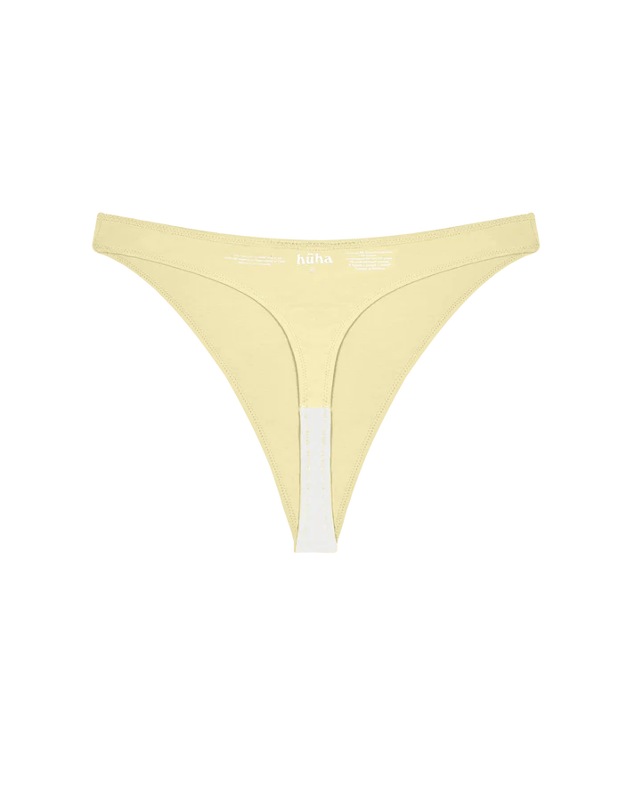 HIGH RISE THONG - BUTTERCUP YELLOW