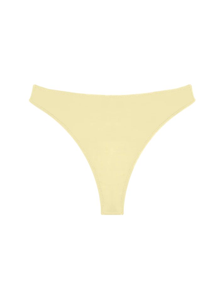 HIGH RISE THONG - BUTTERCUP YELLOW