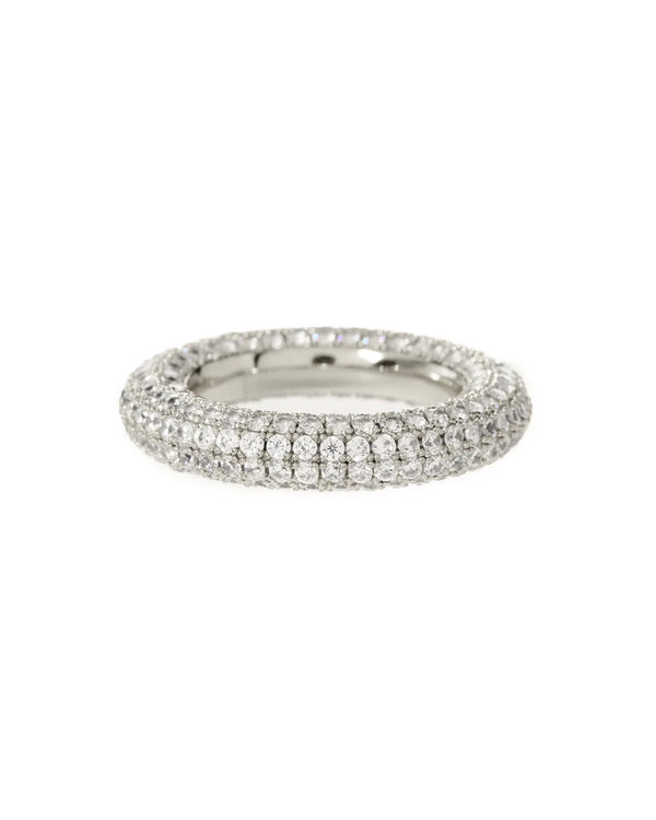 PAVE AMALFI RING - SILVER