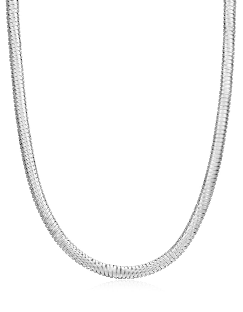 MINI FLEX SNAKE CHAIN NECKLACE - SILVER