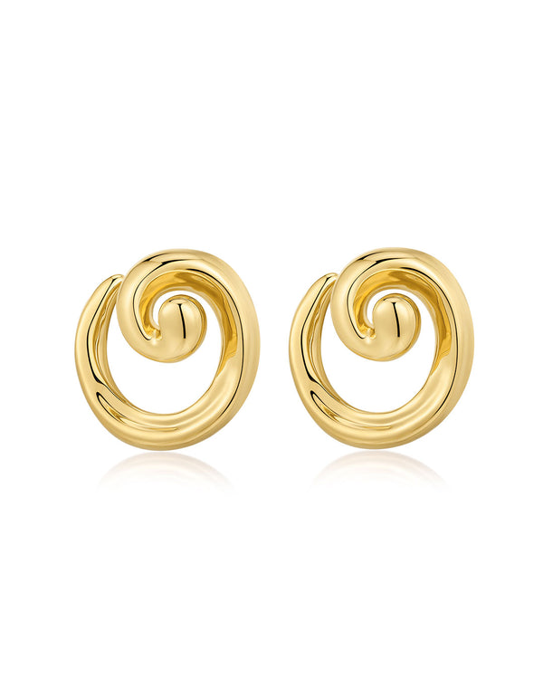 SEASHELL COIL STUDS