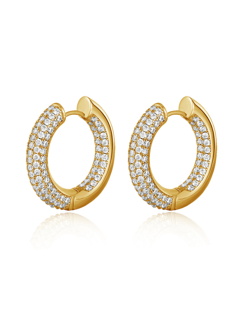 THE REVERSIBLE AMALFI HOOPS - GOLD