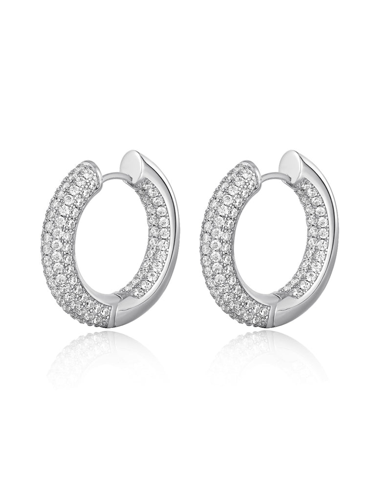 THE REVERSIBLE AMALFI HOOPS - SILVER