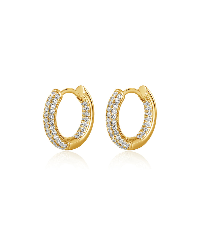 THE REVERSIBLE MINI AMALFI HOOPS - GOLD