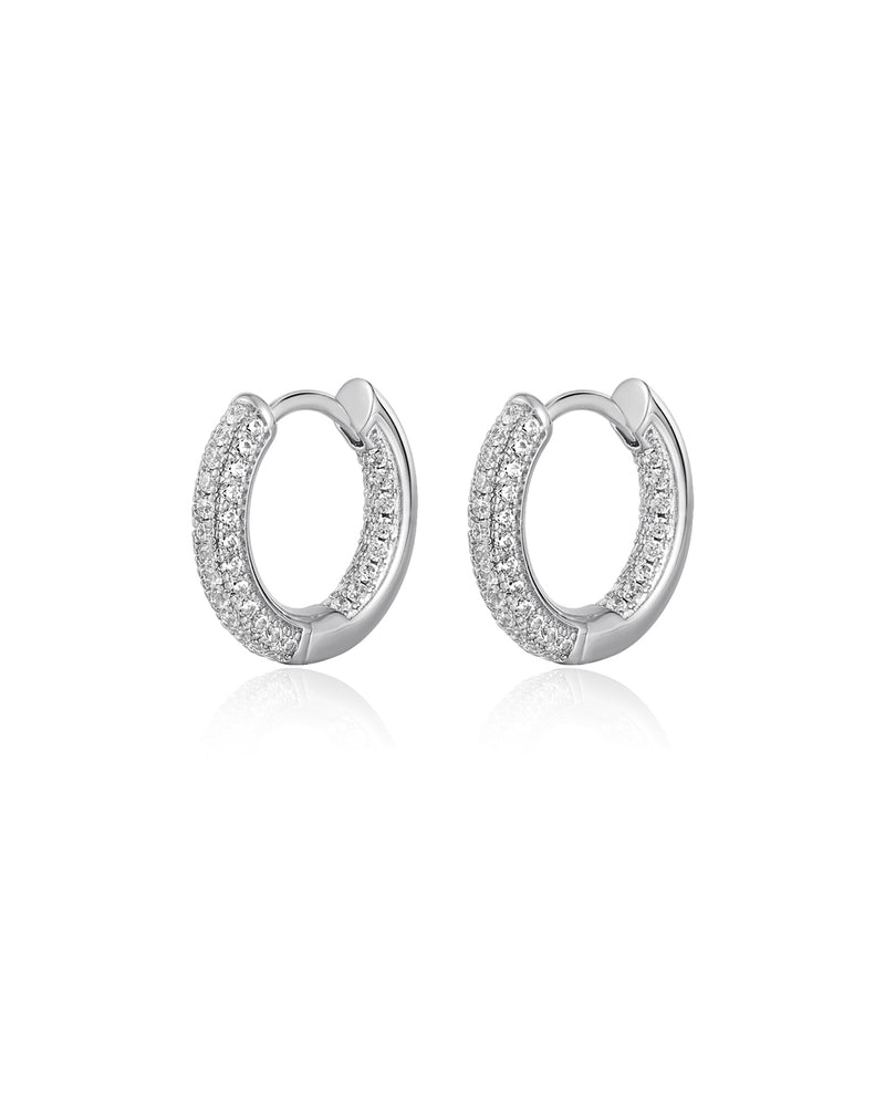 THE REVERSIBLE MINI AMALFI HOOPS - SILVER