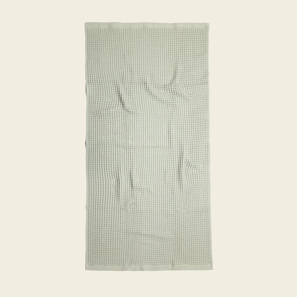 WAFFLE BATH TOWEL - ALOE