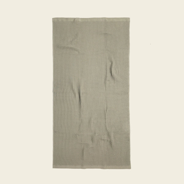 WAFFLE BATH TOWEL - SAGE