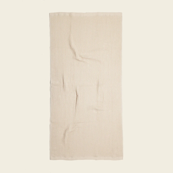 WAFFLE BATH TOWEL - WHEAT