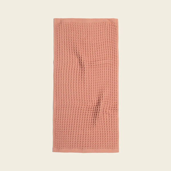 WAFFLE HAND TOWEL - TERRACOTTA