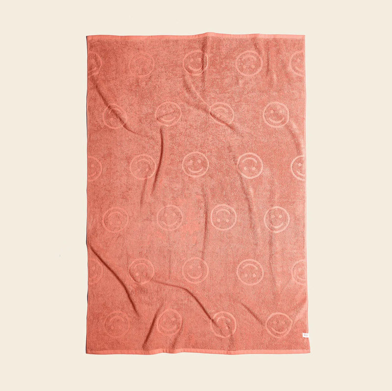 POOLSIDE BEACH TOWEL - TERRACOTTA