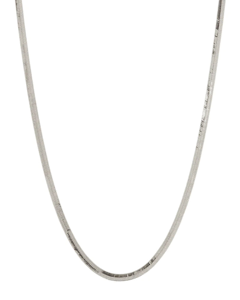 THE CLASSIQUE HERRINGBONE CHAIN - SILVER