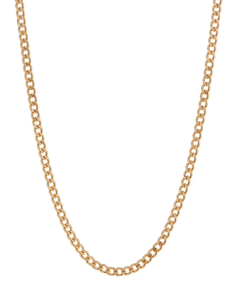 THE CLASSIQUE SKINNY CURB CHAIN (5mm) - GOLD