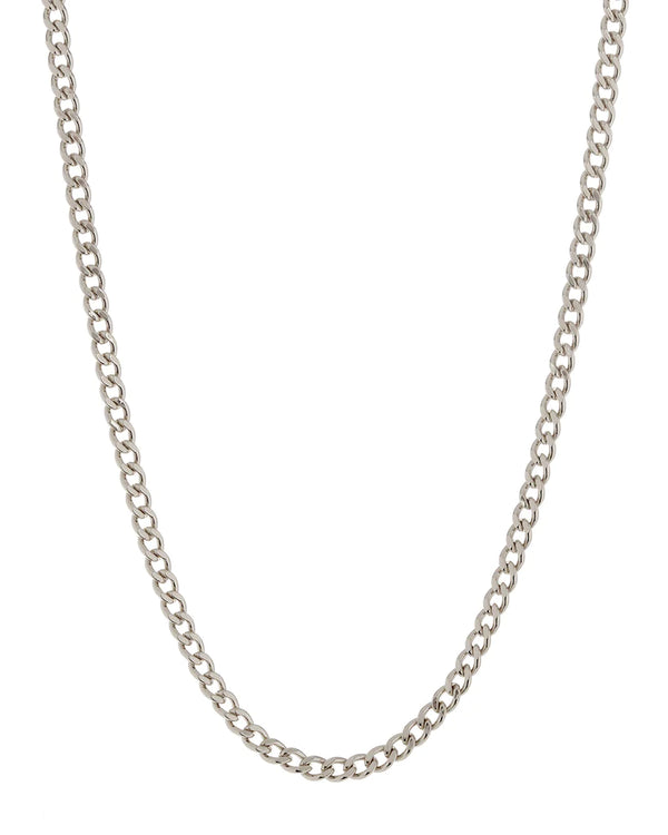 THE CLASSIQUE SKINNY CURB CHAIN (5mm) - SILVER