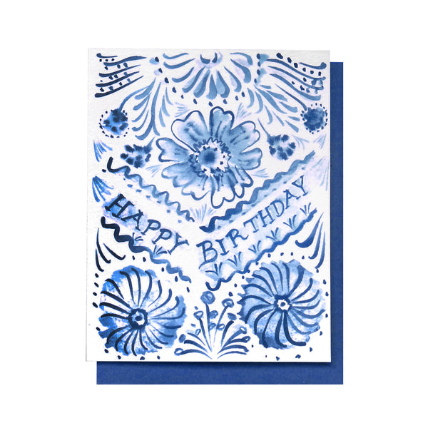 BIRTHDAY BLUE CARD