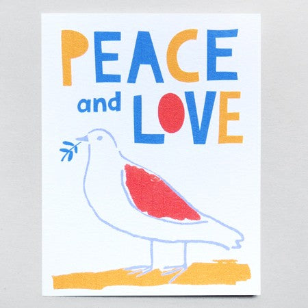 PEACE LOVE DOVE CARD SET (8 CARDS)