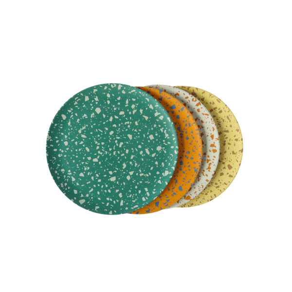 TERRAZZO SIDE PLATES ASSORTED (SET OF 4)
